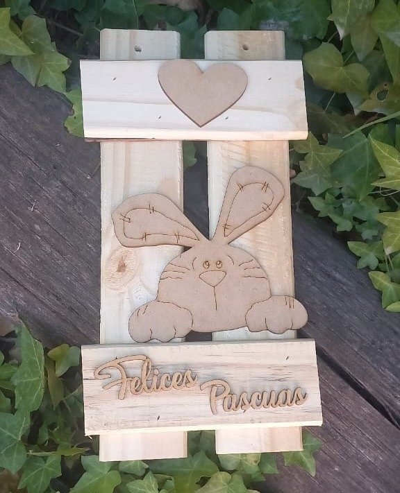 Producto - Letrero de Pascua en pino