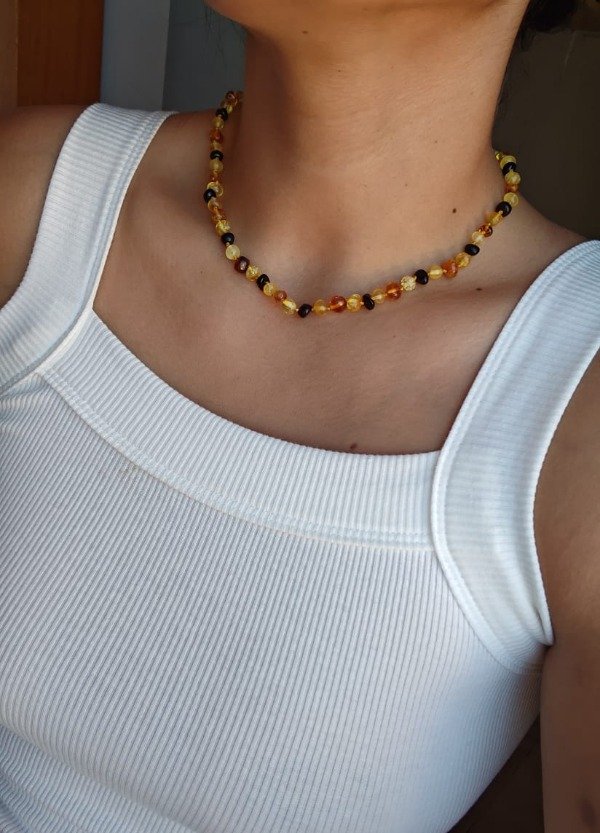 Producto - COLLAR MULTICOLOR. 45CM. ÁMBAR BÁLTICO IMPORTADO