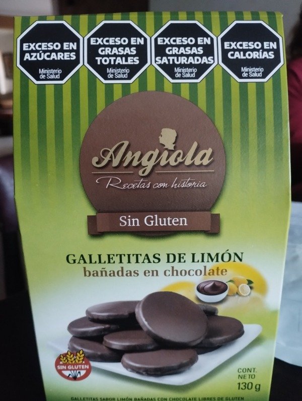 Producto - Galletitas Angiola bañadas en chocolate de limón