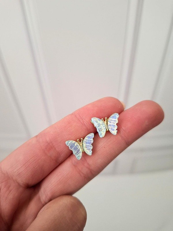 Producto - Aros Mariposas Celeste