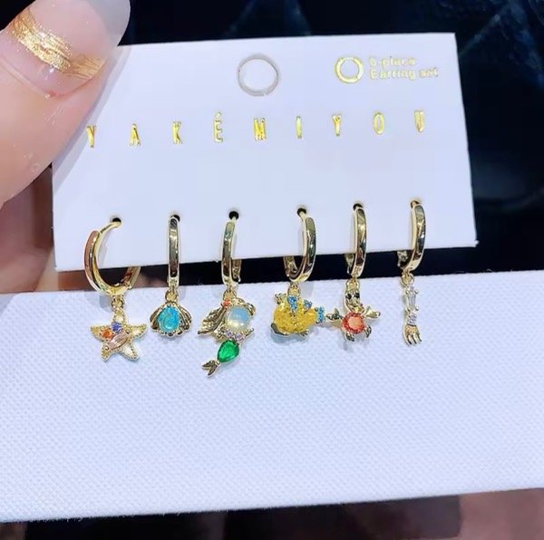 Producto - Set de 6 aros de La sirenita