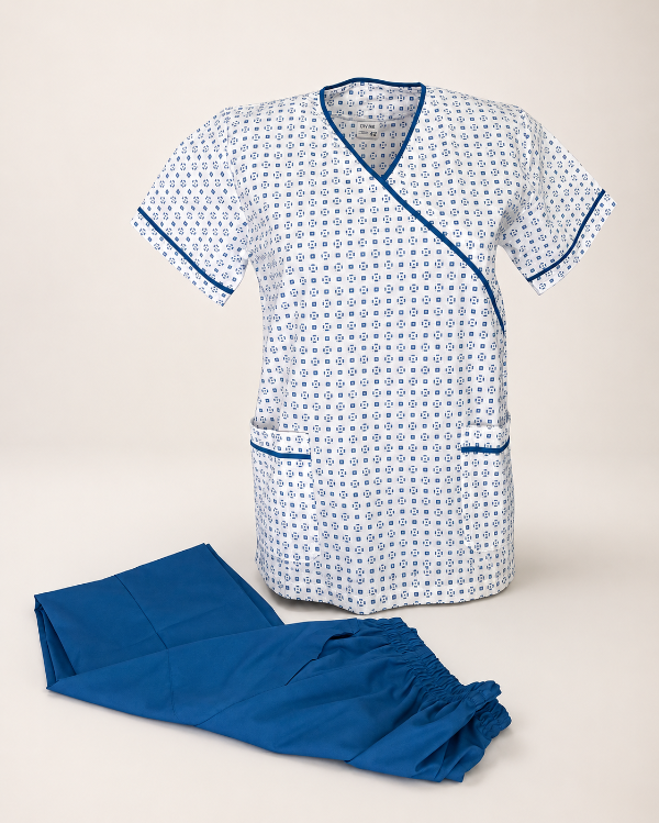 Producto - Chaqueta estampada + náutico azul francia