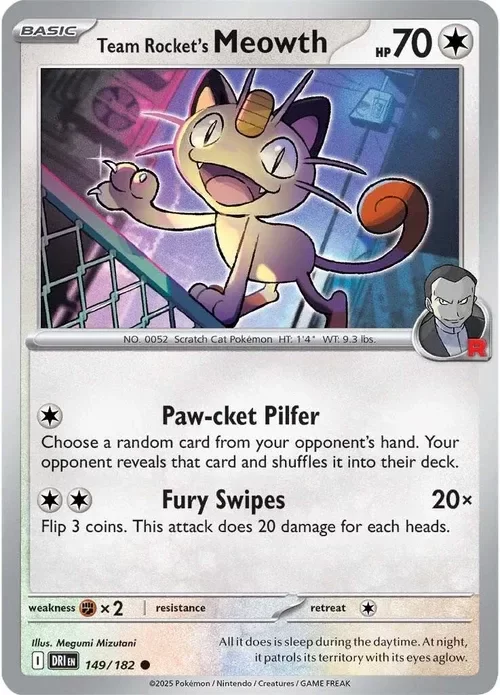 Producto - Team Rocket's Meowth - 149/182 - Destined Rivals