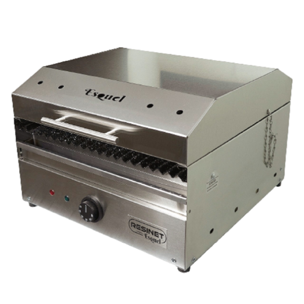 Producto - PARRILLA ELECTRICA RESINET ESQUEL CON FUNDA, PINZA y AHUMADOR (SIN BASE)