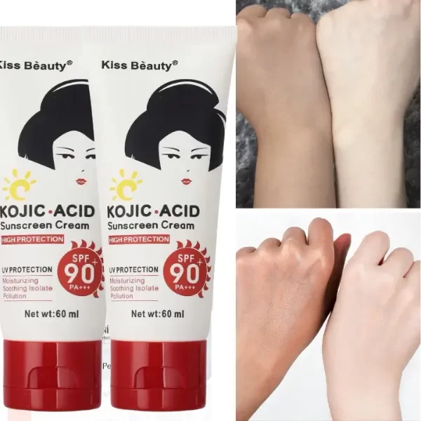 Producto - Protector solar con ácido kójico SPF 90 PA+++ UVA/UVB - Kiss Beauty