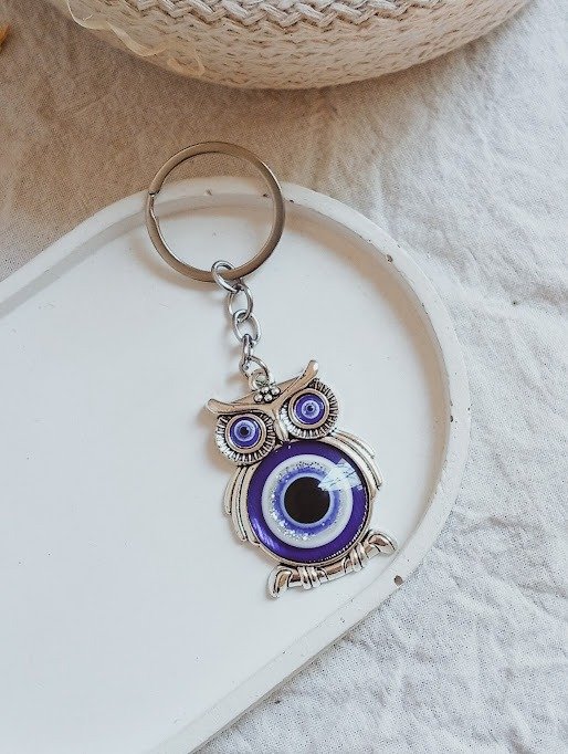 Producto - Llavero ojo turco y búho