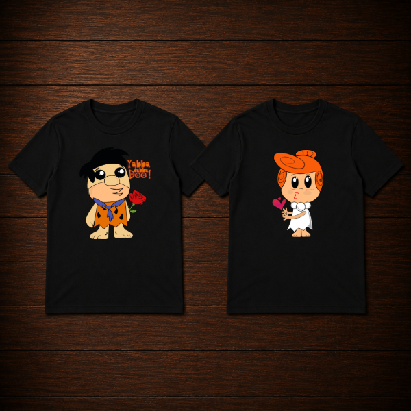 Producto - Remera - pedro picapiedra y vilma (diseños dobles) - 0