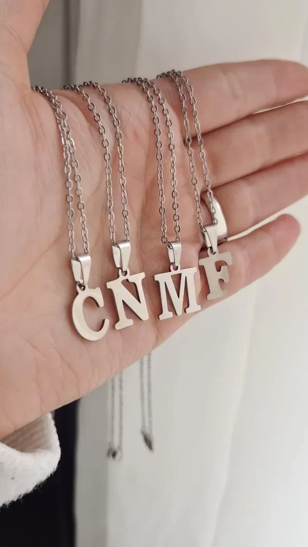 Producto - Iniciales acero quirúrgico