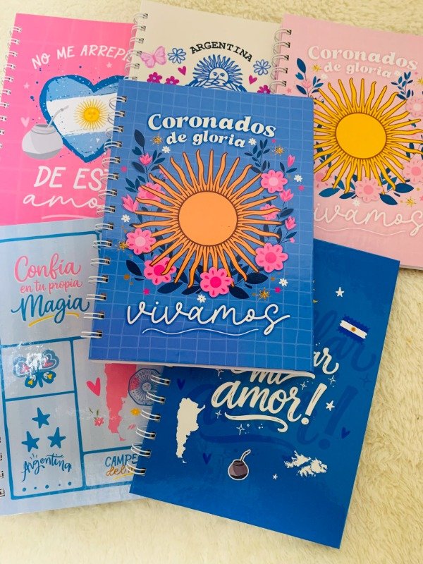 Producto - Cuaderno A5 "Coronados Azul"