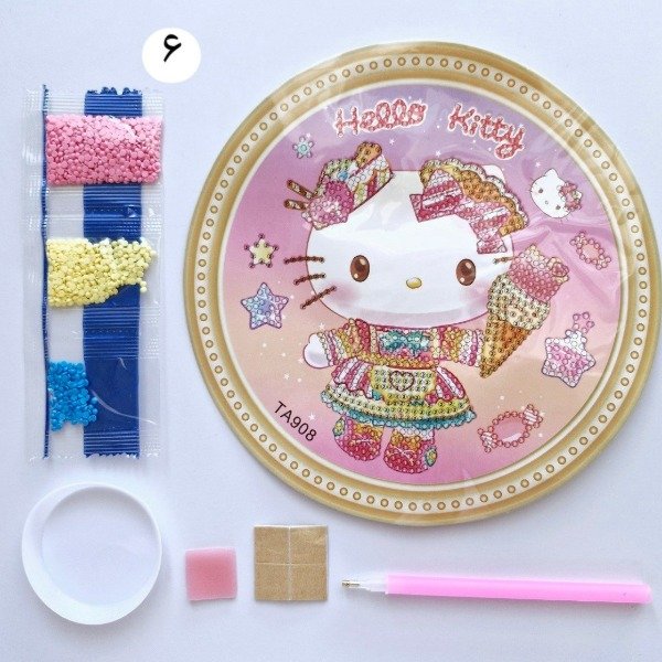 Producto - Set de lienzo con lápiz y pegamento hello kitty
