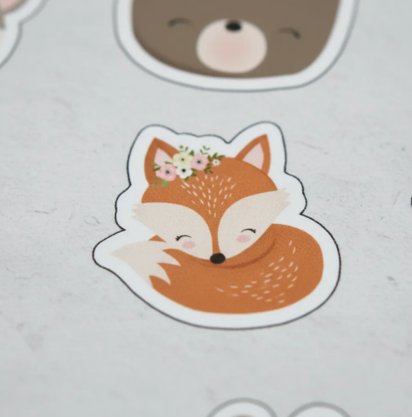 Producto - Kit Imprimible Stickers Animales Del Bosque Encantado Calcos - 3
