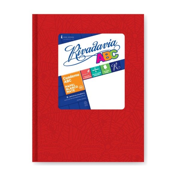 Producto - CUADERNO RIVADAVIA 19X23 ABC TAPA CARTON ARAÑA 50 HOJAS RAYADO