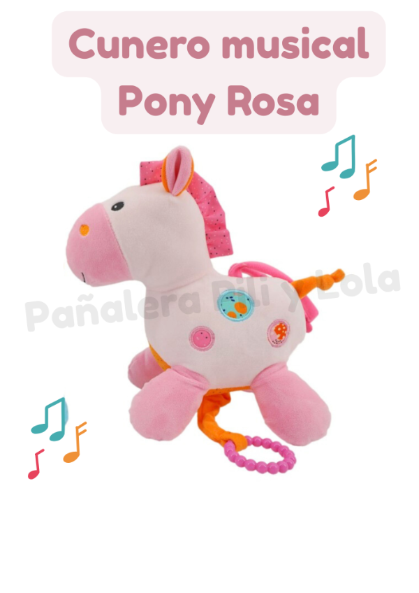 Producto - Cunero musical Pony rosa