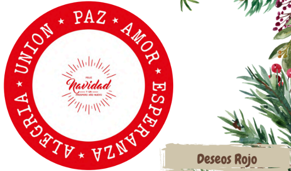 Producto - PLATOS DE SITIO "DESEOS ROJO"