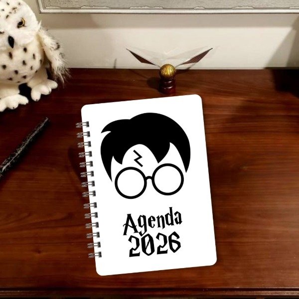 Producto - Agenda 2026 Imprimible Pdf Semanal Harry Potter Blanco