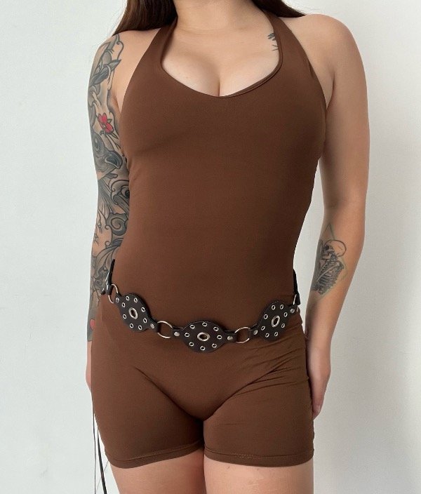 Producto - Catsuit halter marrón