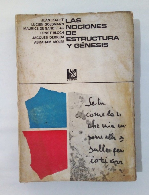 Producto - Las nociones de estructura y génesis - Piaget Goldmann Derrida - Proteo 1969