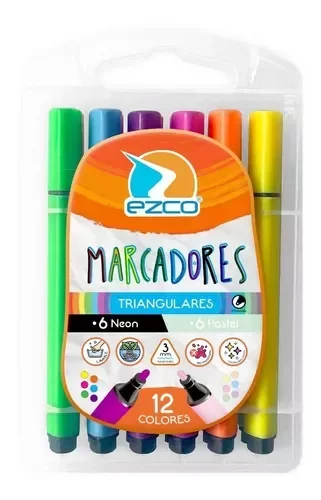 Producto - Resaltador Triangular x12 Fluo/Neón