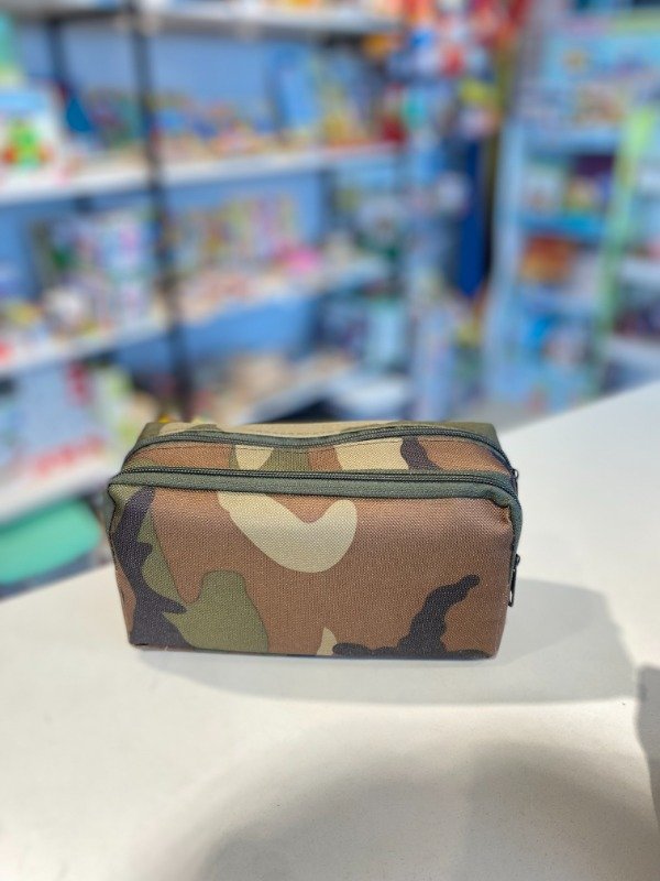 Producto - Cartuchera camuflaje doble cierre
