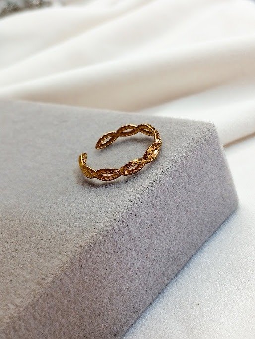 Producto - Anillo regulable infinitos - Acero dorado