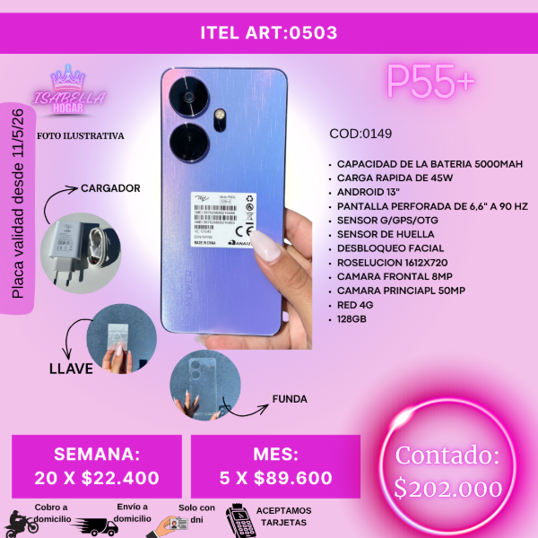 Producto - CELULAR ITEL P55+