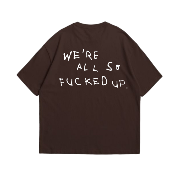 Producto - REMERA OVERSIZE FUCKED UP - Marron
