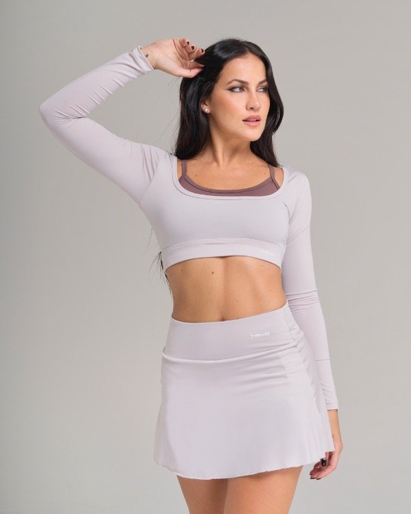 Producto - Pollera Short Pocket Greige
