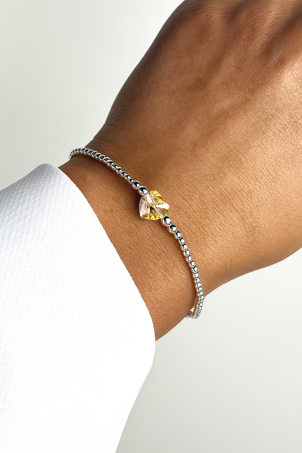 Producto - Pulsera elástica con dije central Swarovski