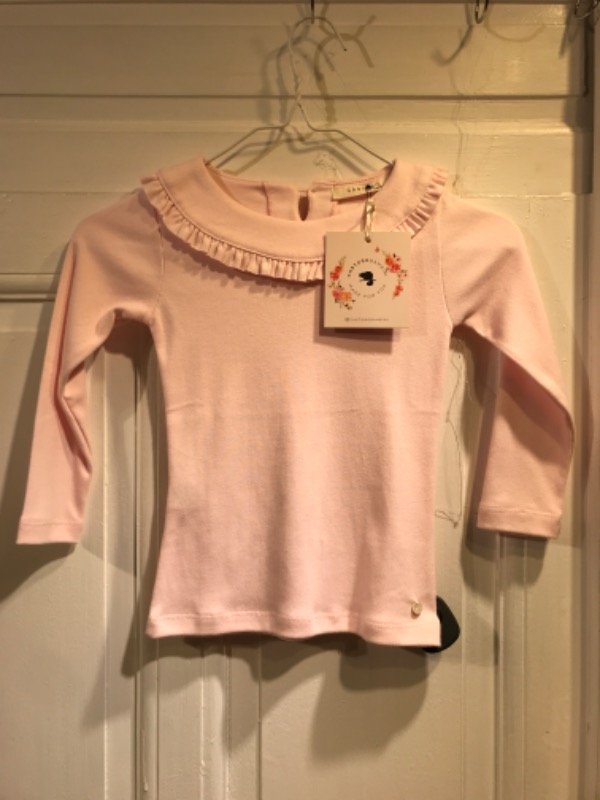 Producto - Polera CASTORO rosa volados nueva Talle 4 años- PRECIO: 22x
