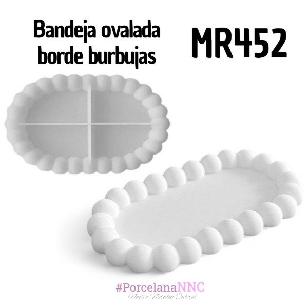 Producto - Bandeja ovalada borde burbujas MR452