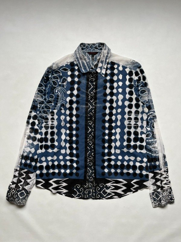 Producto - Roberto Cavalli Camisa All-Over Bandana Polka Dot Print - 2