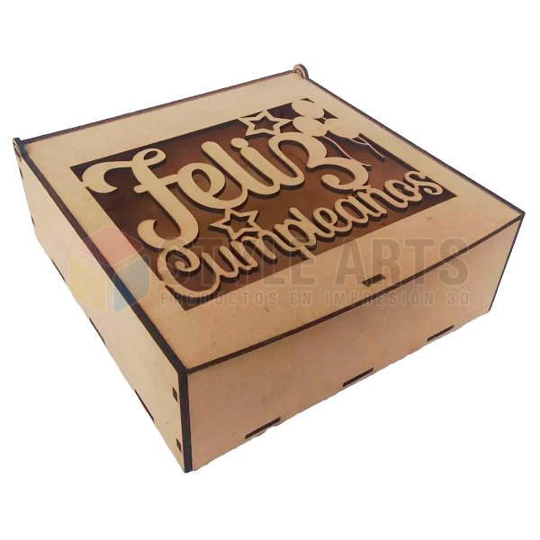 Producto - Caja bombon 20X20 feliz cumpleaños
