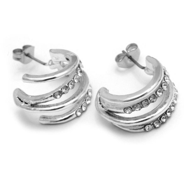 Producto - Semi argollita con cubic 1,6 cm