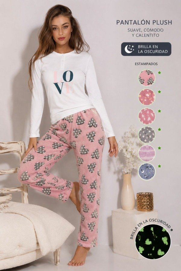 Producto - Art. 85698 Pantalón de Pijama Peluche de Mujer