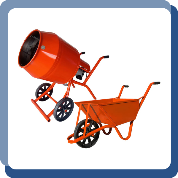 Producto - HORMIGONERA 130LT 3/4HP + CARRETILLA 70LT R/N