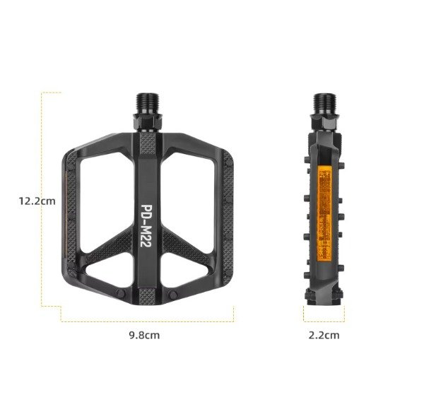 Producto - Pedales Promend PD-M22 Nylon Composite Ultra-Resistente y Eje Cromo - 1