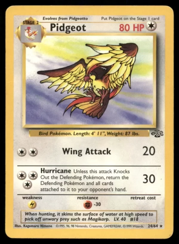 Producto - Pidgeot 24/64 Jungle Unlimited Non Holo