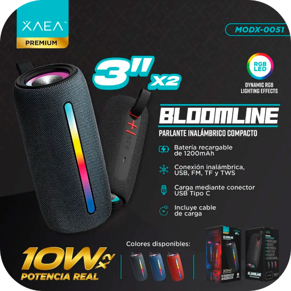 Producto - Parlante  XAEA Inalmabrico MODX-0051 - 3