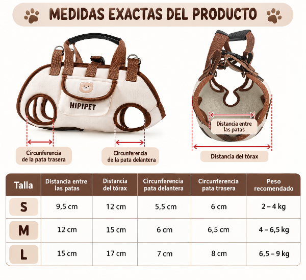 Producto - BOLSO ARNÉS TRANSPORTADOR CON BOLSILLO Y CORREAS - 3