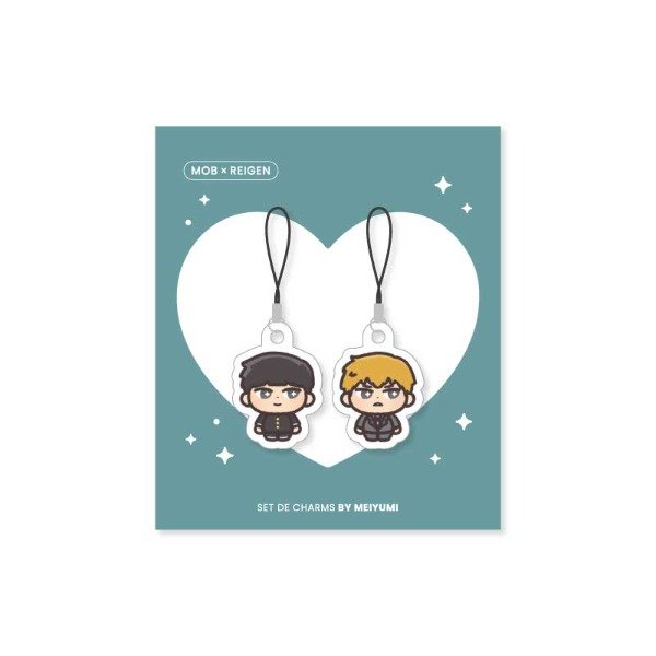 Producto - Set de charms "Mob x Reigen"