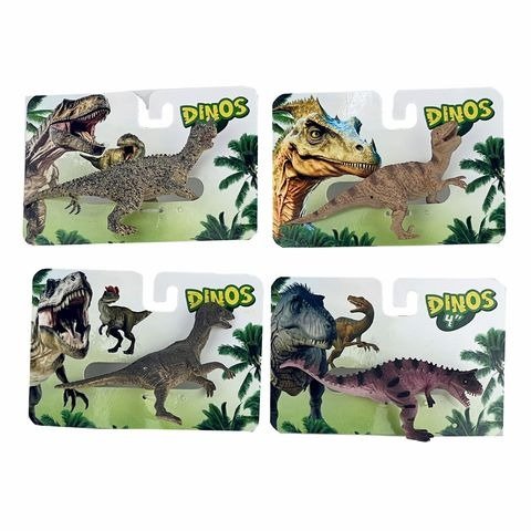 Producto - DINOSAURIO DE GOMA EN BLISTER 14X9CM X UNIDAD MODELOS SURTIDOS