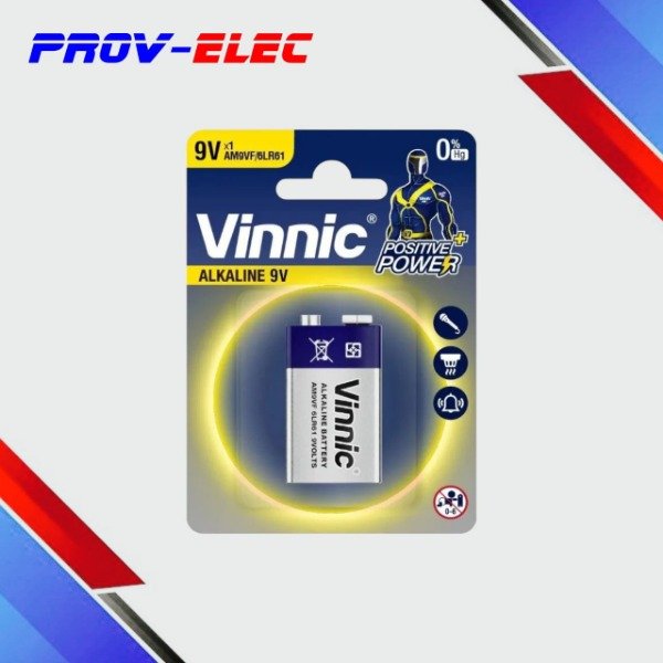 Producto - BATERIA PILA 9V ALCALINA VINNIC