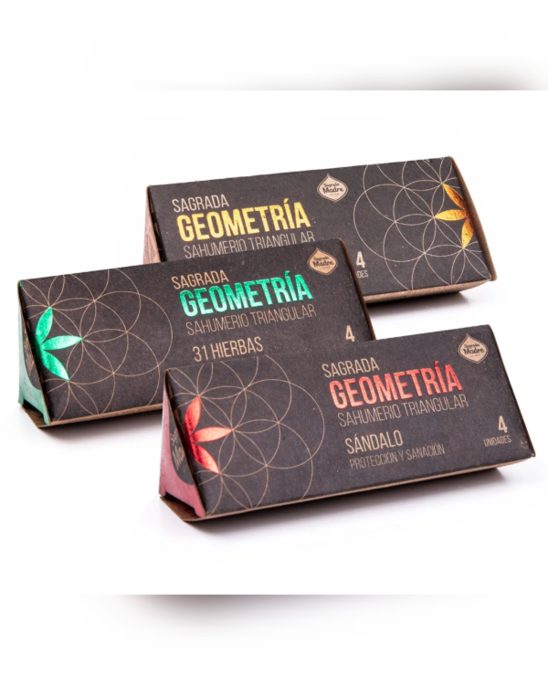 Producto - Sagrada Madre. Sahumerio. Geometría. Triangular. Varios Aromas
