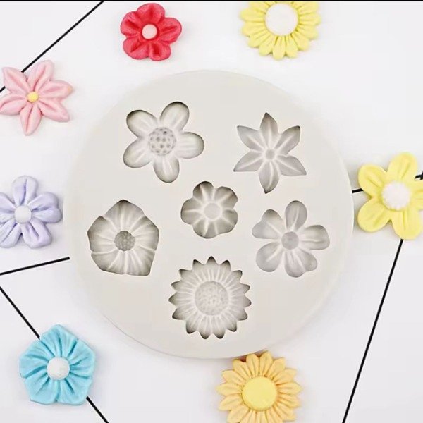 Producto - Molde variedad de flores x6