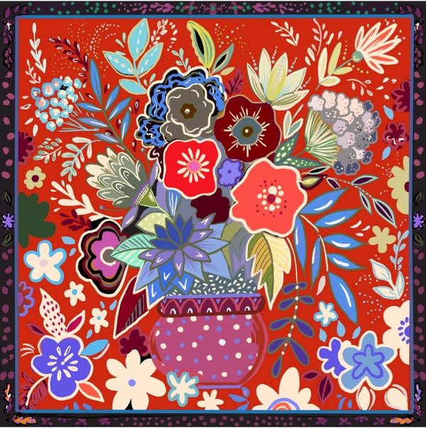 Producto - Mantel Gaughin rojo