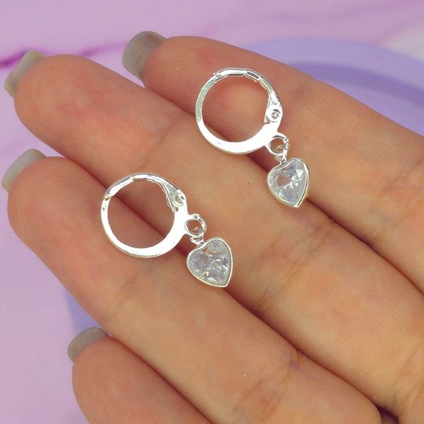 Producto - Aros corazon cristal AB
