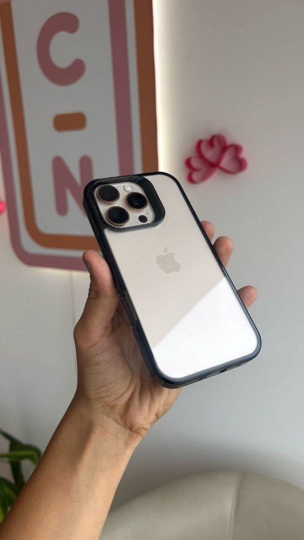 Producto - Funda Transparente ULTRA REFORZADA Negro (Iphone 17)