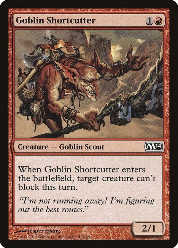 Producto - Goblin Shortcutter  Magic 2014 Core Set