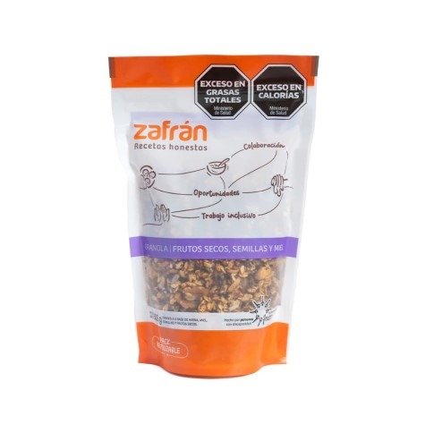 Producto - Granola Zafran Frutos Secos y Miel x 230grs