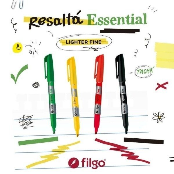 Producto - Resaltadores Filgo Essential